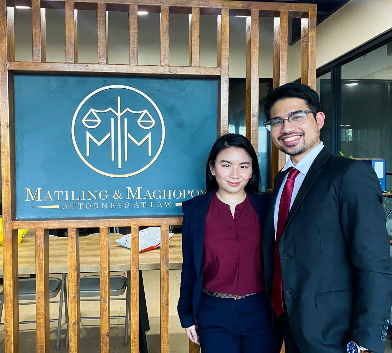 Atty. Matiling and Atty. Maghopoy at the Matiling & Maghopoy Law Office